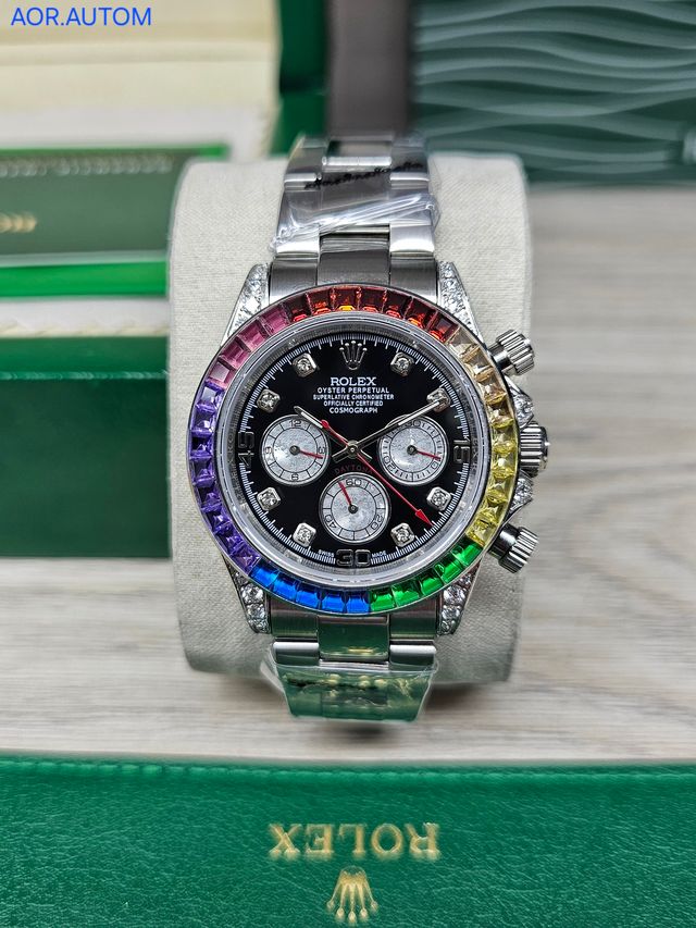 RELOJ ROLEX DAYTONA COSMOGRAPH "RAINBOW" – Calidad Premium 1.1
