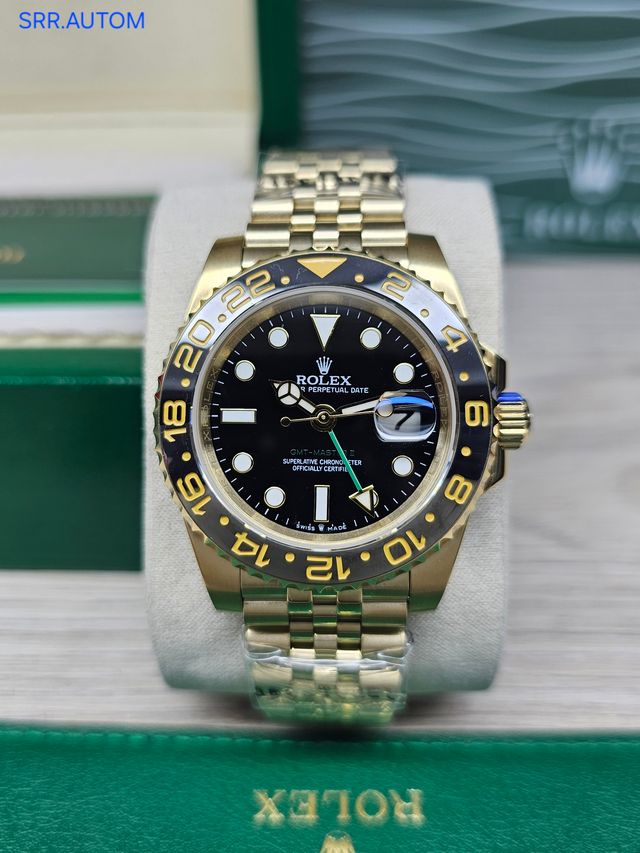 RELOJ ROLEX GMT-MASTER II "GUINNESS" ORO – Calidad Premium 1.1