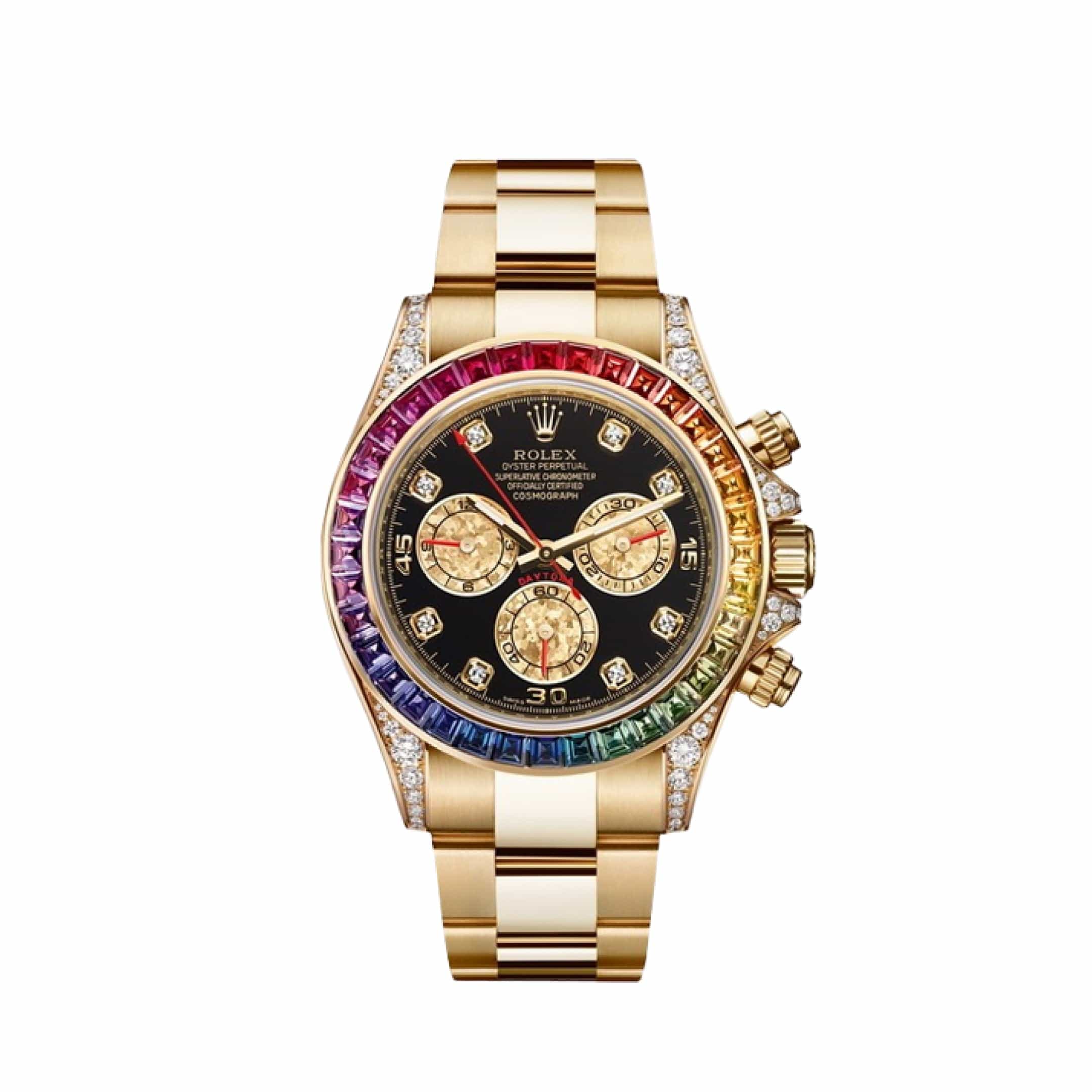 RELOJ ROLEX DAYTONA COSMOGRAPH "RAINBOW" ORO – Calidad Premium 1.1