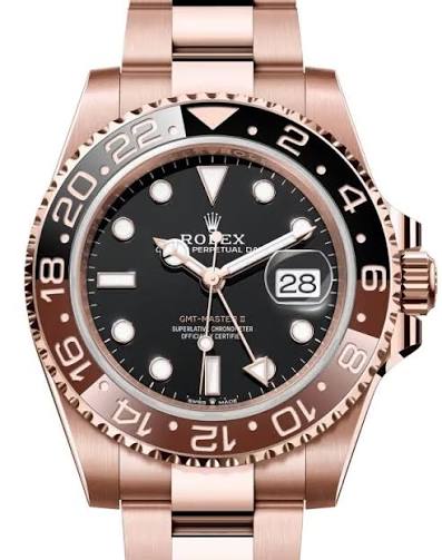 RELOJ ROLEX GMT-MASTER II "ROOT BEER" ORO ROSA – Calidad Premium 1.1