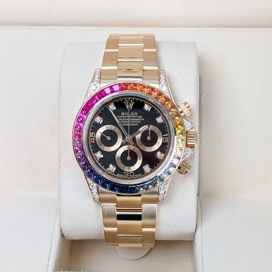 RELOJ ROLEX DAYTONA COSMOGRAPH "RAINBOW" ORO – Calidad Premium 1.1