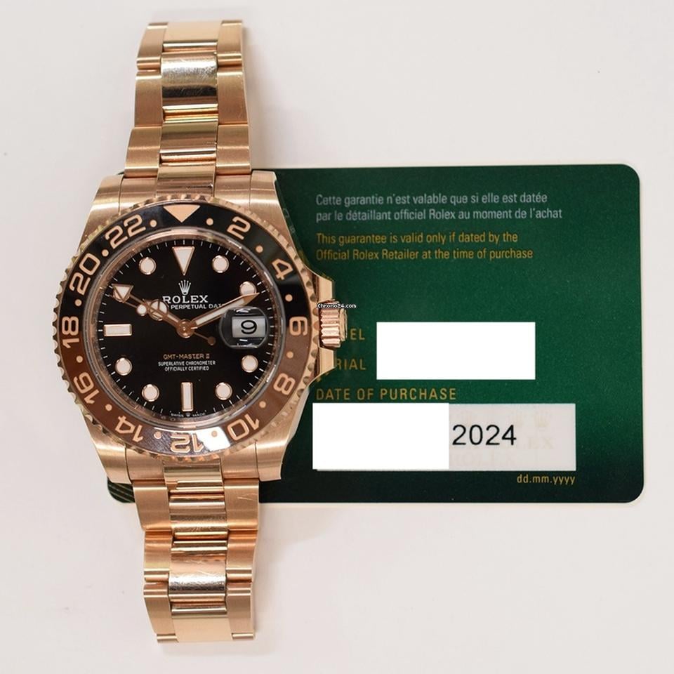 RELOJ ROLEX GMT-MASTER II "ROOT BEER" ORO ROSA – Calidad Premium 1.1
